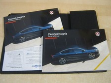  VAUXHALL INSIGNIA OWNERS MANUAL HANDBOOK  2017-2019  INC SAT NAV SYSTEM, R12