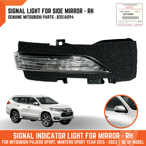 Right turn signal light - right,