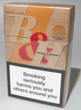 BENSON & HEDGES GOLD 20 CIGARETTE PACKET PACK EMPTY BOX