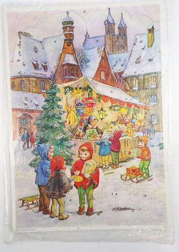 Vintage advent calendar - vintage,