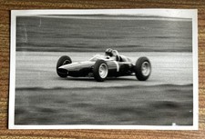 BRM, Graham Hill, Silverstone. Motor Racing Car Original Period Vintage Photo 