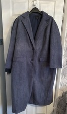 Women's Coat Denim Blue Size
