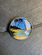 1920s TLM Sterling Butterfly Wing Scenic Brooch Large 11.71g – No Reserve