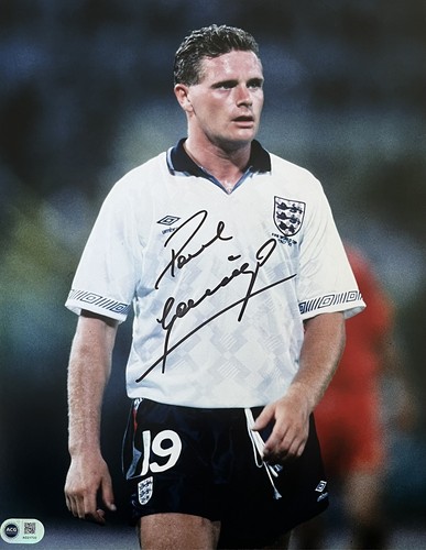 Paul gascoigne signed 14x11 - paul,
