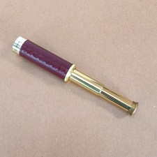 Brass Spyglass Telescope 10x30mm. Extendable Handheld Monocular