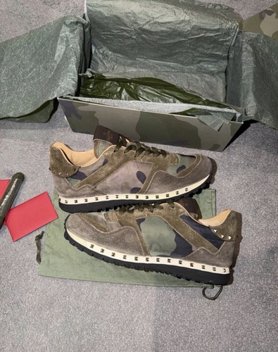 Valentino khaki camo sneakers - valentino,