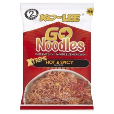 Ko-Lee Xtreme Hot & Spicy Go Instant Noodles, Red, 85 G Pack of 24