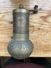 Vintage Brass Pepper Spice Mill Grinder Approx 5 Inches Tall
