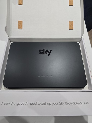 Sky broadband black router - black,