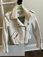 Zara  crop vegan faux leather