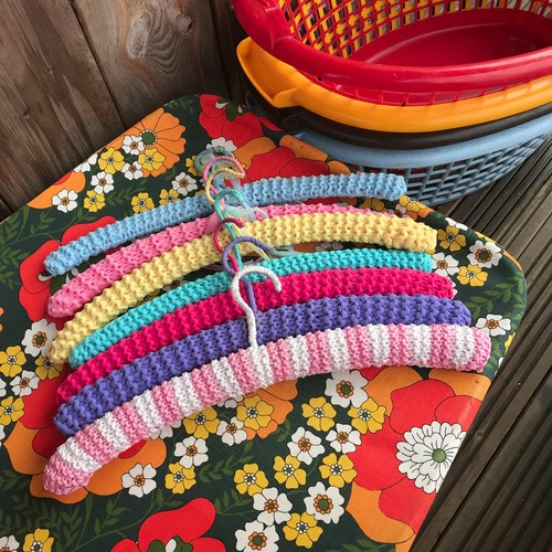 Vintage retro crochet knitted - retro,