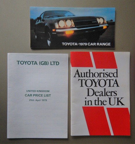 Toyota range orig - 1979, uk