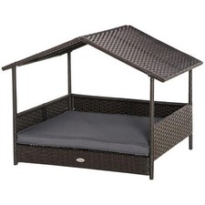 PawHut Wicker Dog House