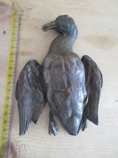 Antique c.1850 Gustav Grohe Austrian Bronze Sculptured & Detailed Duck 1.7kg