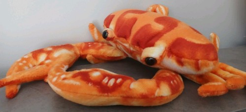 Realistic crab plush toy - realistic,