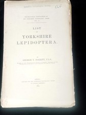 List of Yorkshire Lepidoptera 1883 butterflies & moths natural history Porritt