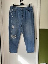 Ladies Blue Wash Ripped Style