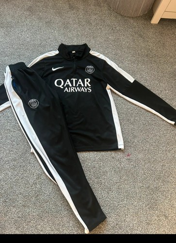Psg black tracksuit size - black, small