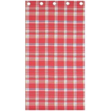 Catherine Lansfield St Ives Check Pink Eyelet Curtains 66" x 72"