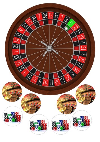 Roulette wheel casino edible - roulette,