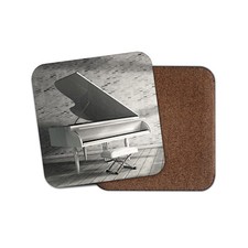 Abstract White Grand Piano