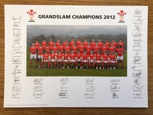Wales grand slam 2012 - 2012, wru