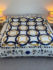 Wedding in a Garden Patchwork Amish Quilt 99x114