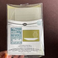 Sizzix Tim Holtz Alterations Flea Market &Hobnail Vase Embossing Folders
