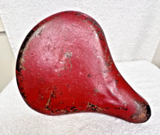 Antique metal toy seat red - antique,