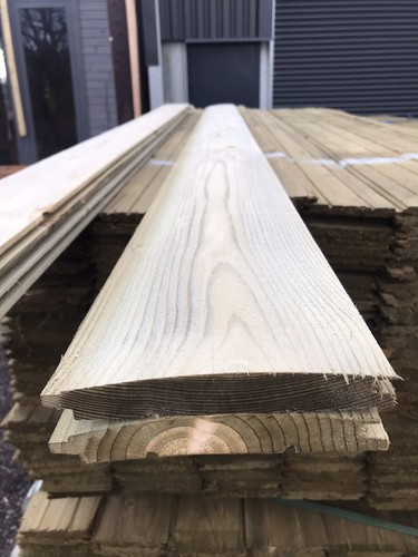 Pressure treated green planed - pressure,