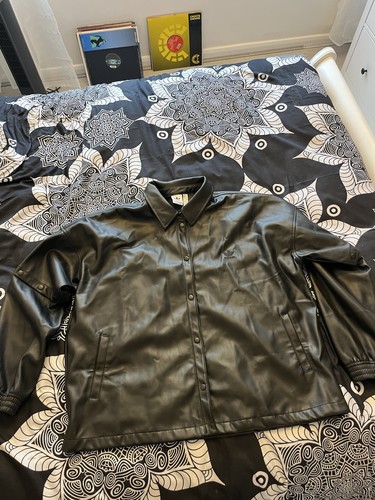Faux leather adidas tracksuit - faux,