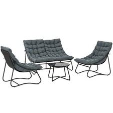 Four piece curved seat - curved, garden