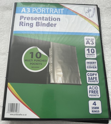 Portrait ring binder - 4-d,