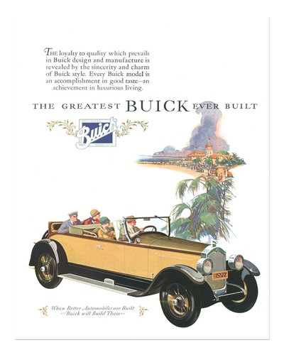 Vintage buick poster - buick, wall