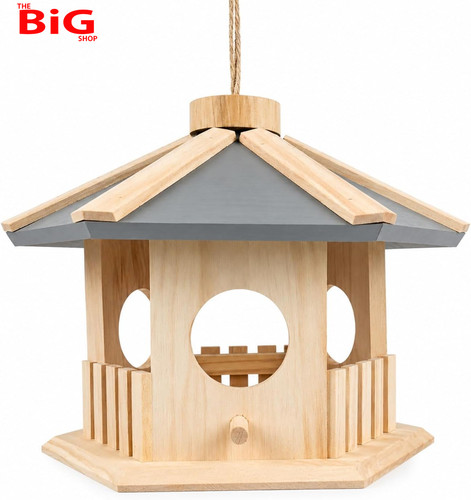 Hanging bird feeder wooden - bird,