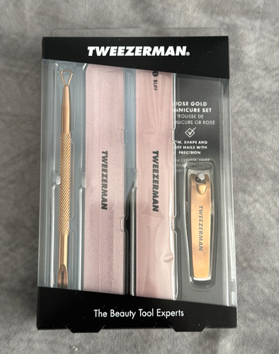 Tweezerman rose gold manicure - rose,