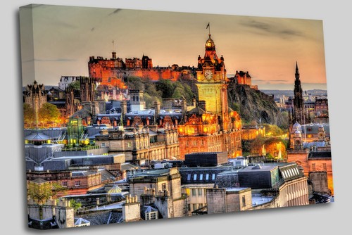 Edinburgh castle sunset - edinburgh,