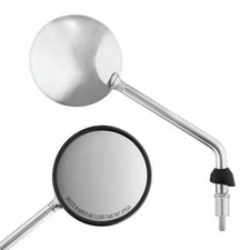 Right Chrome Round Mirror for