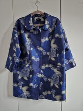M&Co blue floral jacquard