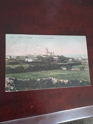 Old postcard scilly isles - postcard,