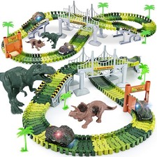 144Pcs Dinosaur Flexible Train