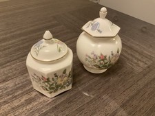 ainsley china pots, 2 pieces