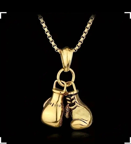 Gold tone boxing - boxing, charm