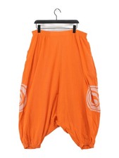 Kekoo Women's Sports Bottoms W 42 in Orange 100% Cotton Sweatpants