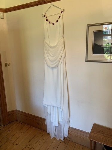 White wedding dress size - wedding,