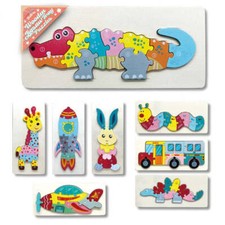 Wooden 10 pcs Jigsaw Tray