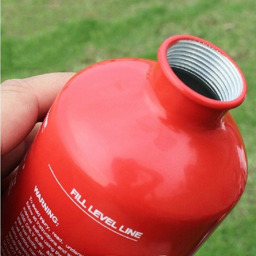 Lightweight red fuel bottle - fuel,