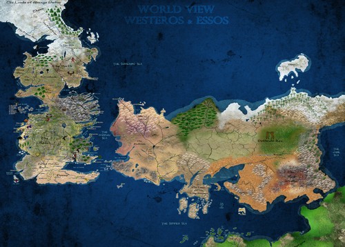 Game thrones world - thrones, view