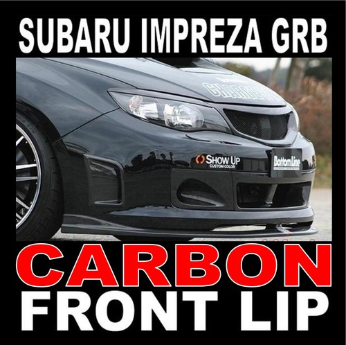 Carbon style front lip - carbon,