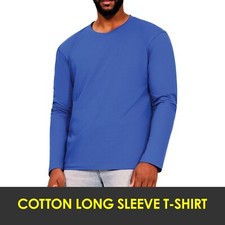 Mens Long Sleeve T Shirt 100%